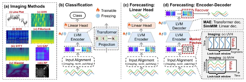 Main figure of From Images to Signals: Are Image-Pretrained Vision Models Useful for Time Series Analysis?
